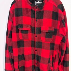 Urban Pipeline Red and Black Plaid Sweater